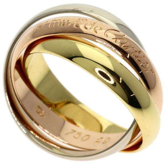 CARTIER 18k Gold Trinity Ring #49 - Picture 8 of 8